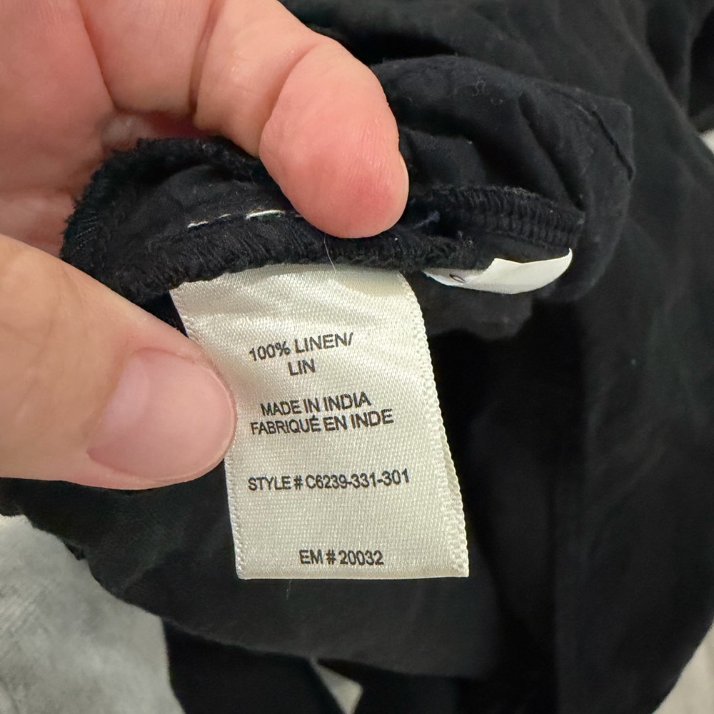 Cloth & Stone Linen Charcoal Jumpsuit - Picture 4 of 4